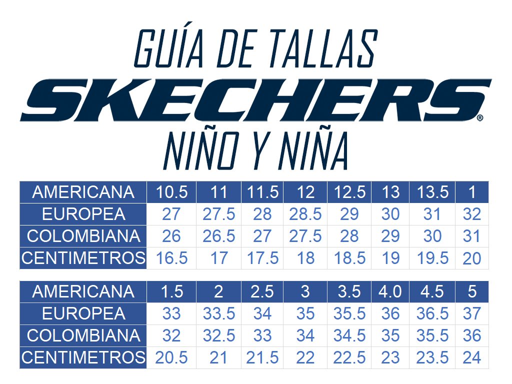 Skechers tallas niños on sale